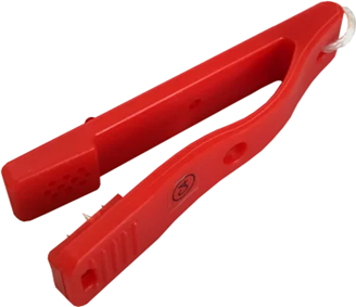 Lot de 10 pinces de controle modele C rouge