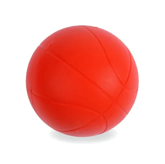Ballon de basket mousse haute densité rouge