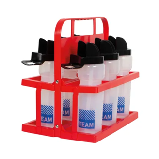 Porte-bouteilles PVC petit modèle + 6 bouteilles HYG 800ml PRESTOGLAS