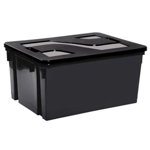 Bac de rangement avec couvercle - 50L