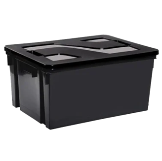 Bac de rangement avec couvercle - 50L