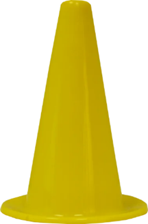 Cône souple en caoutchouc - 35cm
