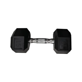 Haltère hexagonale - 15kg (l'unité)