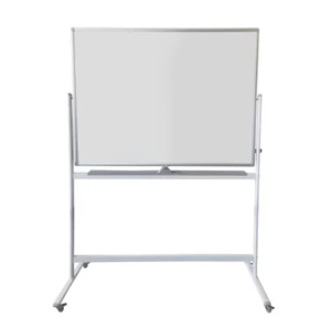 Tableau blanc pivotant sur roulettes