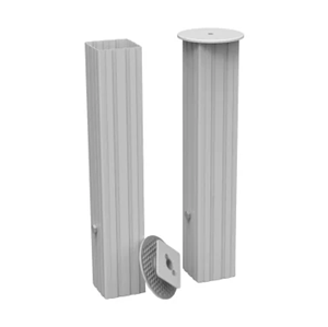 Jeu de 4 fourreaux pour poteaux carrés 80x80mm