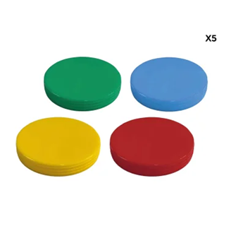 Lot de 20 palets souples multicouleurs
