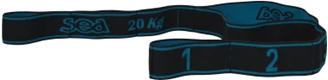 Bande élastique fitness force 20 Anthra/Turquoise