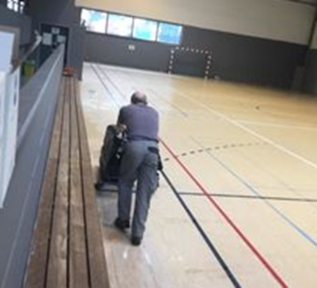 Picture for category Renovation work in the sports hall