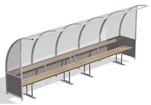 Pirogue de Football - Bancs de Remplacement - 3m