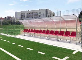 Abri de football - Bancs de remplacement 1