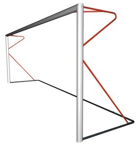 But de football à 8 - transportable - Rouge