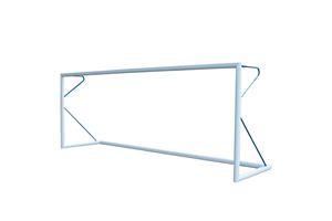 But de football 6 x 2,1m - 80mm aluminium - bleu