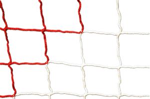 Filet de futsal 3 x 2 m - 3mm - Rouge/Blanc