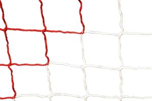 Filet de football - But à 11 - Boîte - 4mm Blanc/Rouge