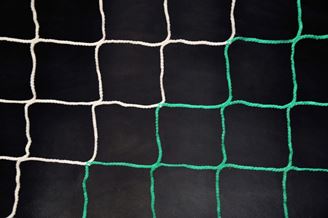 Filet de football - But à 11 - Boîte - 4mm Blanc/Vert