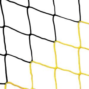 Filet de football - But à 11 - Boîte - 4mm Noir/Jaune