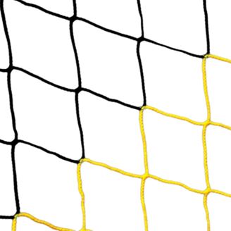 Filet de football - But à 11 - Boîte - 4mm Noir/Jaune