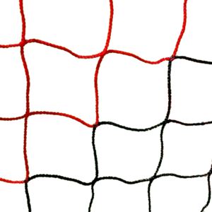 Filet de football - But à 11 - Boîte - 4mm Noir/Rouge