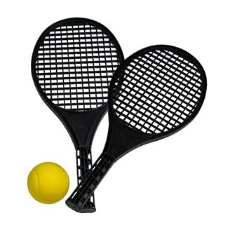 Set mini-tennis 2 raquettes + 1 balle en mousse