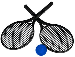 Set mini-tennis 2 raquettes + 1 balle en mousse