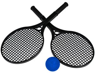 Set mini-tennis 2 raquettes + 1 balle en mousse