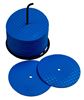 Lot de 24 marqueurs petits disques - Bleu