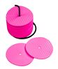 Lot de 24 marqueurs petits disques - Rose
