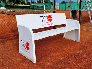Banc publicitaire - acier électrozingué