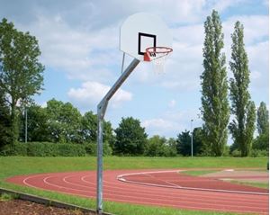 Système de Basket Court Royal avec Panneau Aluminium rond - différentes extensions