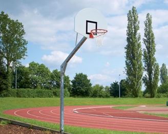 Système de Basket Court Royal avec Panneau Aluminium rond - différentes extensions