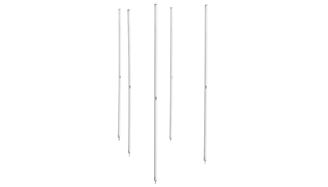 Lot de 5 bâtons de slalom blancs