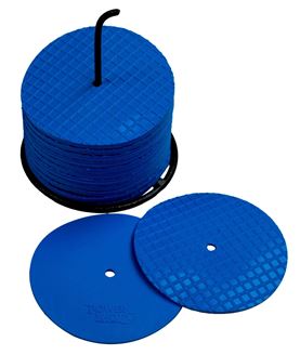 Lot de 24 marqueurs petits disques - Bleu