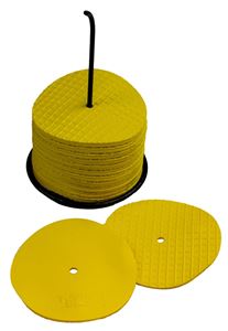 Lot de 24 marqueurs petits disques - Jaune