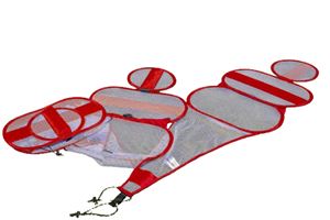 Kit de 5 Murs Soccer - rouge et blanc + poteau