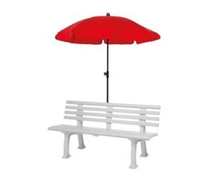 Porte-parapluie pour bancs en plastique