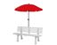 Porte-parapluie pour bancs en plastique