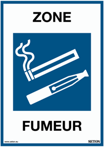 Image de Zone fumeur Français
