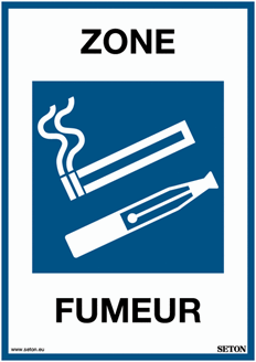 Picture of Zone fumeur Français